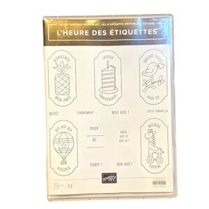 🍒 Stampin’Up! 🍒 “L’heure des étiquettes” Stamp set.